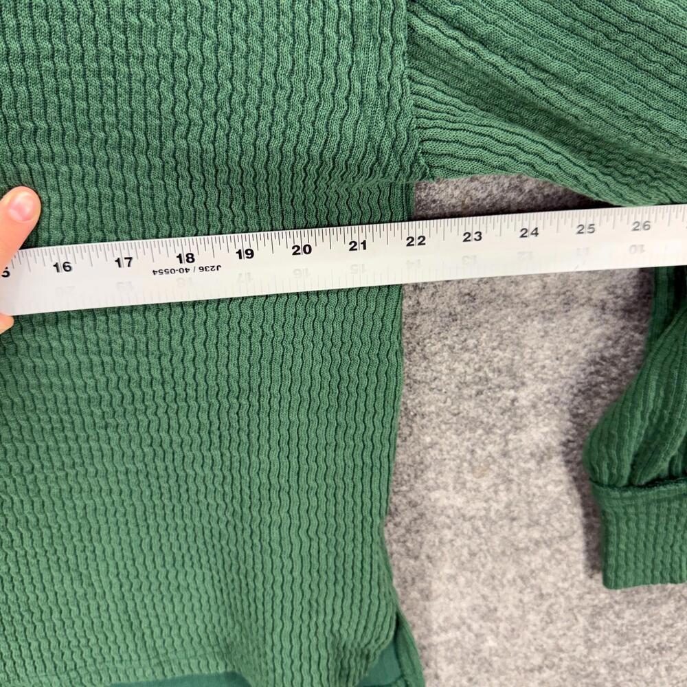Blu Pepper Sweater Pullover Women M Medium Green Knit Long Sleeve Round Neck - Picture 5 of 7